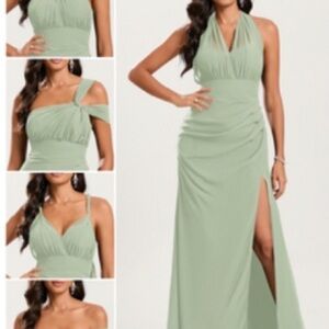 Convertible Sage Green Women’s Evening Dress